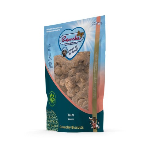 RENSKE Crunchy Biscuits Salmon - ciasteczka dla psa z łososiem (200g)