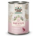 WILDES LAND CAT Classic Rind Pute - wołowina i indyk z żurawiną (400g)
