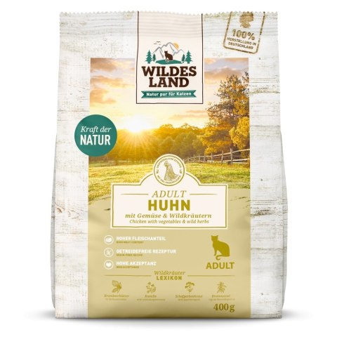 WILDES LAND CAT Huhn - kurczak z warzywami i ziołami (400g)
