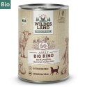 WILDES LAND DOG BIO Rind - bio wołowina z marchewką i cukinią (400g)