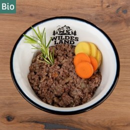 WILDES LAND DOG BIO Rind - bio wołowina z marchewką i cukinią (400g)
