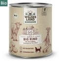 WILDES LAND DOG BIO Rind - bio wołowina z marchewką i cukinią (800g)