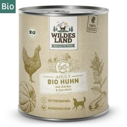 WILDES LAND DOG Bio Huhn - bio kurczak z dynią i cukinią (800g)