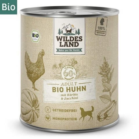 WILDES LAND DOG Bio Huhn - bio kurczak z dynią i cukinią (800g)