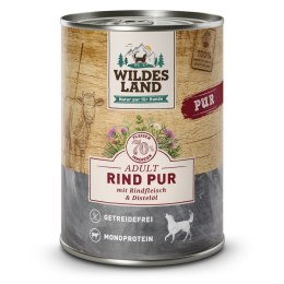 WILDES LAND DOG Rind Pur - wołowina karma monobiałkowa dla psa (400g)