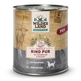 WILDES LAND DOG Rind Pur - wołowina karma monobiałkowa dla psa (800g)