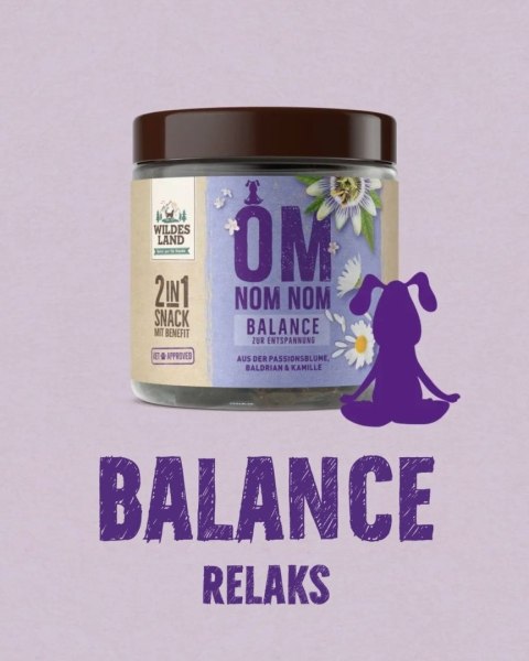 WILDES LAND DOG Snack 2w1 Balance - przysmaki na uspokojenie dla psa (300g)