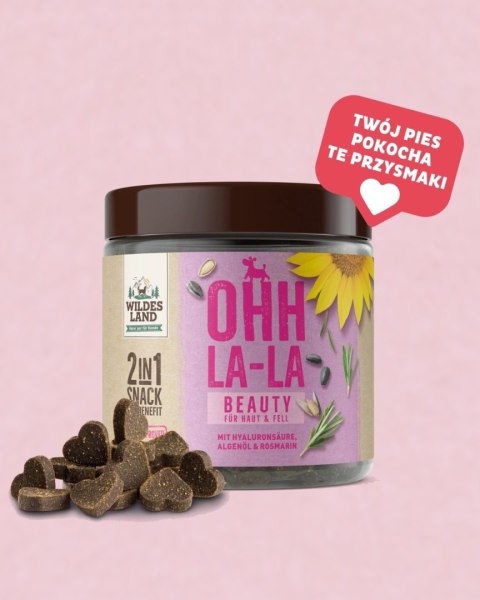 WILDES LAND DOG Snack 2w1 Beauty - przysmaki na sierść i skórę dla psa (300g)