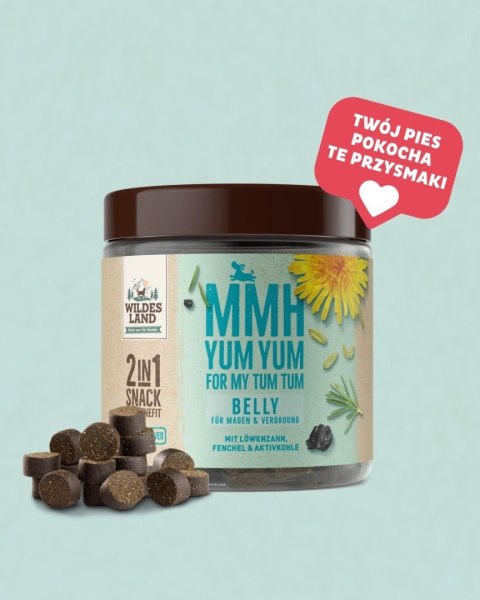 WILDES LAND DOG Snack 2w1 Belly - przysmaki na żołądek i trawienie dla psa (300g)