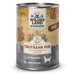 WILDES LAND DOG Truthahn Pur - indyk karma monobiałkowa dla psa (400g)