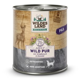 WILDES LAND DOG Wild Pur - dziczyzna karma monobiałkowa dla psa (800g)