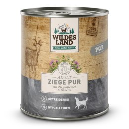 WILDES LAND DOG Ziege Pur - kozina karma monobiałkowa dla psa (800g)