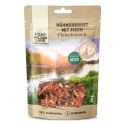 WILDES LAND Hühnerbrust mit Fisch - filet piersi kurczaka z rybkami - przysmaki mięsne dla psa i kota (70g)