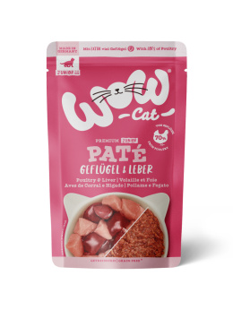 WOW CAT Junior Geflugel Leber - drób z wątróbką dla kociąt (125g)