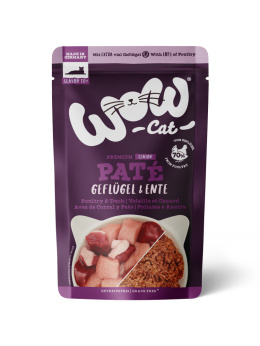 WOW CAT Senior Geflugel Ente - drób z kaczką dla kota seniora (125g)