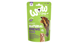 WOW Natural Chews Rinderkopfhaut - suszona skóra wołowa z głowy (350g)