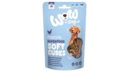 WOW Superfood Soft Cubes Huhn - kurczak z pasternakiem miękkie przysmaki dla psa (150g)