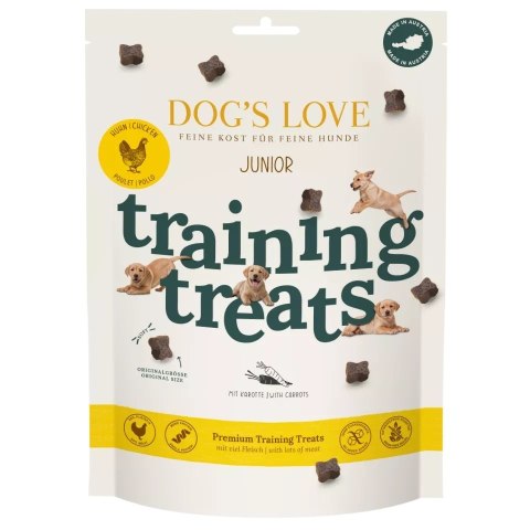 DOG'S LOVE Training Treats Puppy Huhn - przysmaki treningowe z mięsa kurczaka (150g)