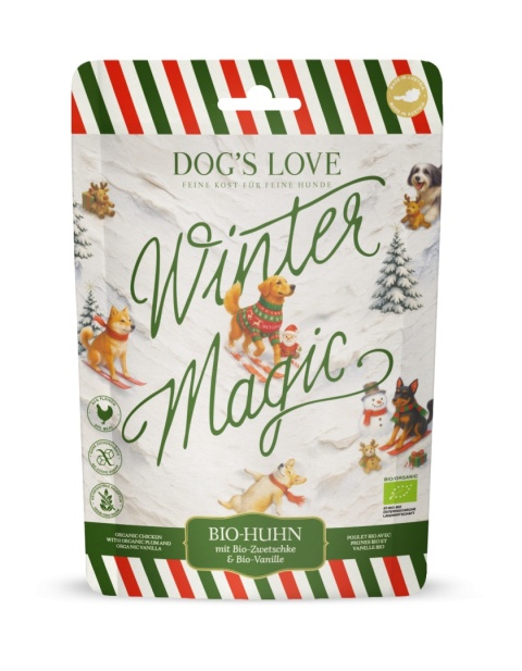 DOG'S LOVE Winter Magic Bio-chips - ekologiczne przysmaki dla psów edycja 2026 (150g)