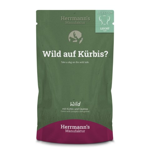 HERRMANN'S Selection Light Dog Wild - dziczyzna z dynią 12+2 gratis (14szt.x150g)