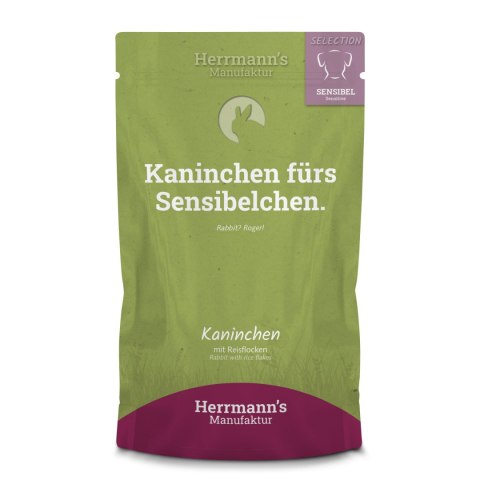 HERRMANN'S Selection Sensitive Dog Kaninchen - królik 12+2 gratis (14szt.x150g)
