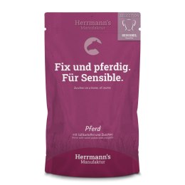 HERRMANN'S Selection Sensitive Dog Pferd - konina z cukinią i batatami 12+2 gratis (14szt.x150g)