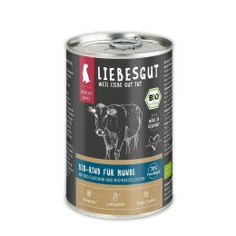 LIEBESGUT DOG Bio Rind - ekologiczna wołowina z cukinią (400g)