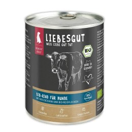 LIEBESGUT DOG Bio Rind - ekologiczna wołowina z cukinią (800g)
