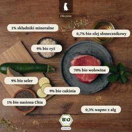LIEBESGUT DOG Bio Rind - ekologiczna wołowina z cukinią (800g)
