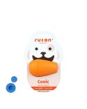 RUCAN CONIC Medium Orange - zestaw z zatyczkami dla psów mniejszych, średnich ras i szczeniąt