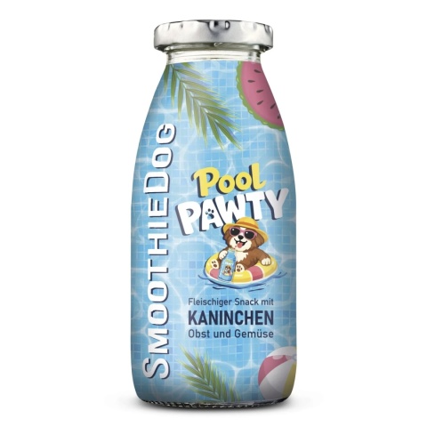 SMOOTHIE DOG Pool Pawty - królik z warzywami i owocami (250ml)