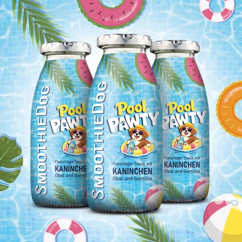 SMOOTHIE DOG Pool Pawty - królik z warzywami i owocami (250ml)