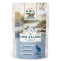 PROMOCJA-VIP-WILDES LAND CAT Classic Forelle Lachs - pstrąg i łosoś z żurawiną 10+2 gratis (12szt.x 90g)