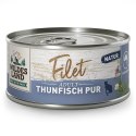 PROMOCJA-VIP-WILDES LAND CAT Thunfisch Pur Filet - filety z tuńczyka 10+2 gratis (12szt. x 80g)