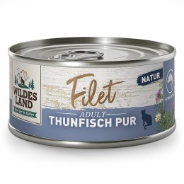 WILDES LAND CAT Thunfisch Pur Filet - filety z tuńczyka 10+2 gratis (12szt. x 80g)