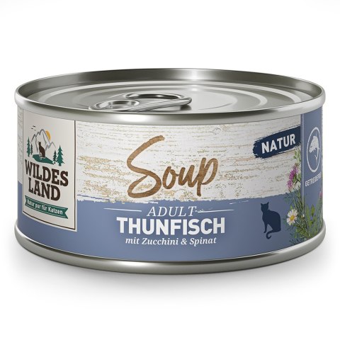 PROMOCJA-VIP-WILDES LAND CAT Thunfisch Soup - tuńczyk z cukinią zupa dla kota 10+2 gratis (12x80g)