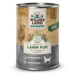 WILDES LAND DOG Lamm Pur - jagnięcina karma monobiałkowa dla psa 5+1 gratis (6szt.x400g)
