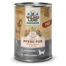 WILDES LAND DOG Pferd Pur - konina karma monobiałkowa dla psa 5+1 gratis (6szt.x 400g)