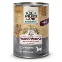 WILDES LAND DOG Wildschwein Pur - dzik karma monobiałkowa dla psa 5+1 gratis (6szt.x400g)