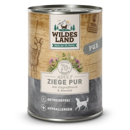 WILDES LAND DOG Ziege Pur - kozina karma monobiałkowa dla psa 5+1 gratis (6szt.x400g)