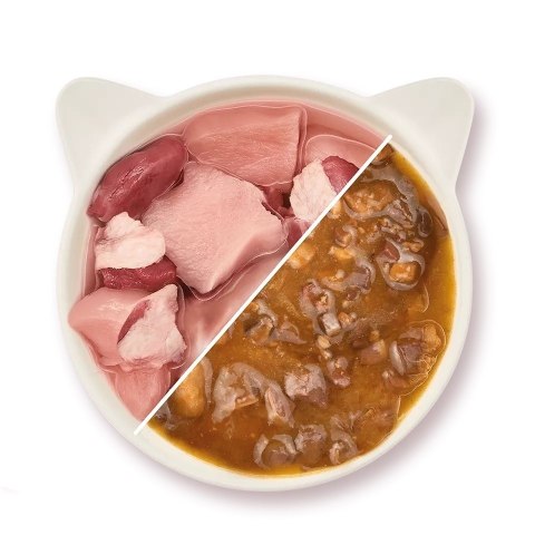 PROMOCJA-VIP-WOW CAT Filets Ente Huhn in sauce - kawałki kaczki i kurczaka w sosie 7+1 gratis (8 szt.x 85g)