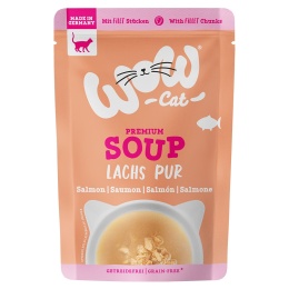 WOW CAT Suppe mit Lachs - zupa dla kota z łososiem 10+2 gratis (12szt.x 40g)