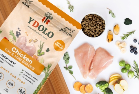 YDOLO MINI Chicken - kurczak i ryby - półwilgotna karma dla psów małych ras (700g)