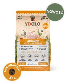 YDOLO MINI Chicken - kurczak i ryby - półwilgotna karma dla psów małych ras (700g)