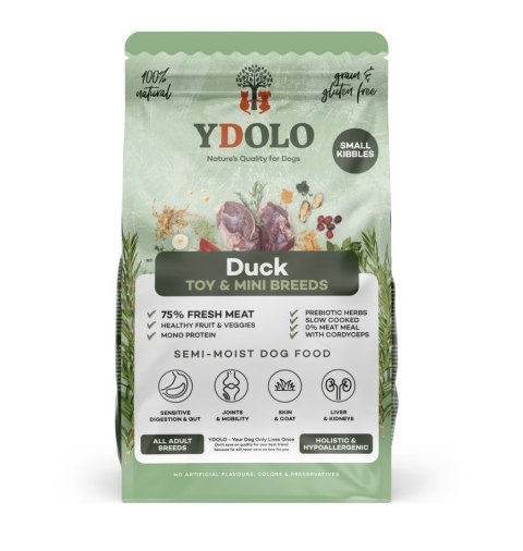 YDOLO MINI Duck - kaczka - półwilgotna karma dla małych psów (700g)