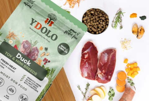 YDOLO MINI Duck - kaczka - półwilgotna karma dla małych psów (700g)