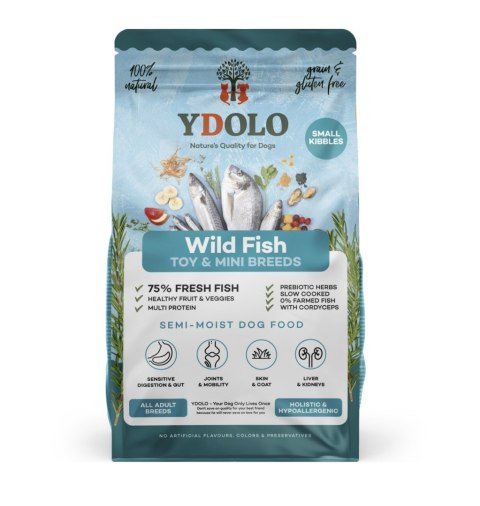 YDOLO MINI Wild Fish - ryby morskie - półwilgotna karma dla psów małych ras (700g)
